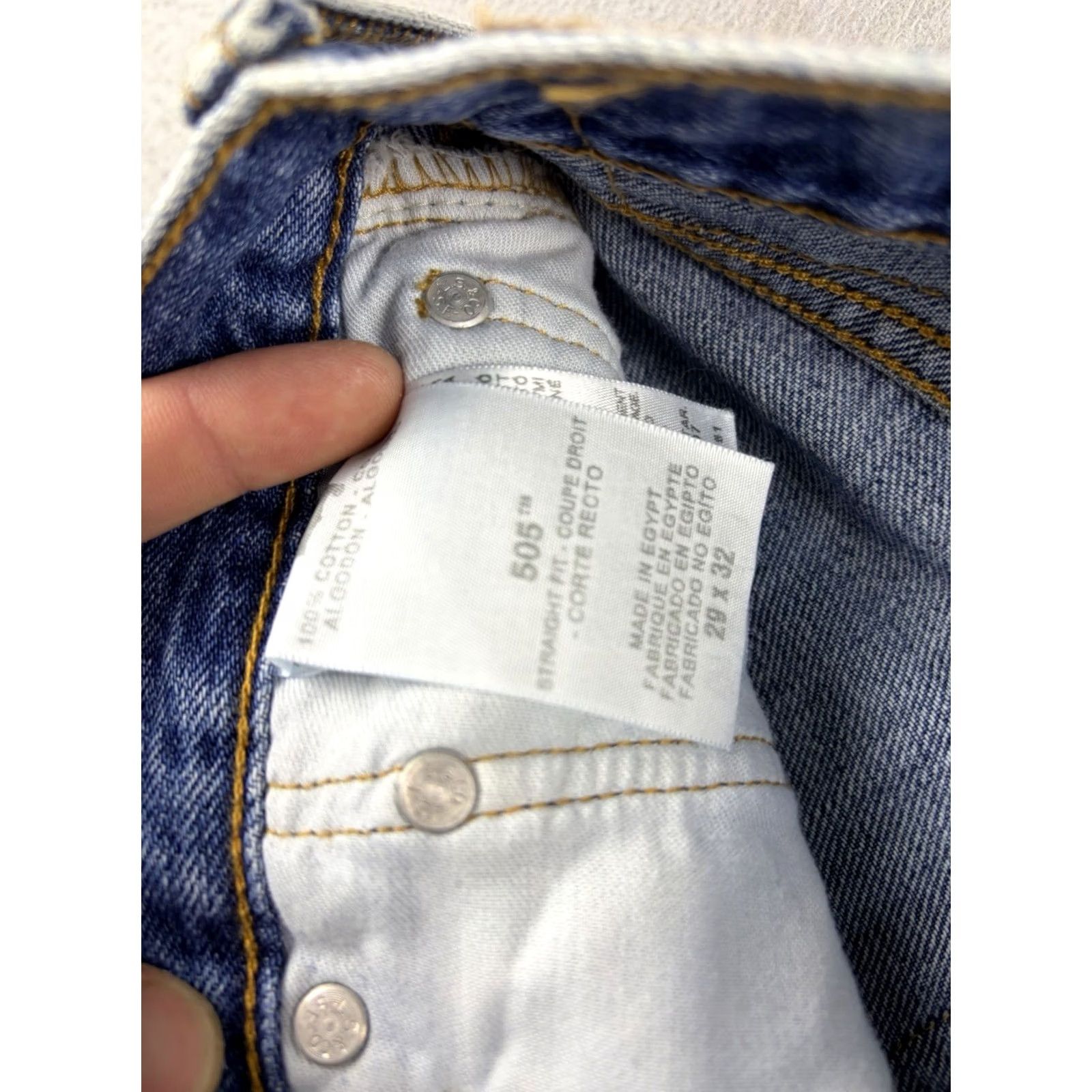 Levi's VINTAGE Levi's 505 Jeans Men Size 29x32 Blue Denim Wash Straight Leg Fit NEW Size US 29 - 6 Thumbnail
