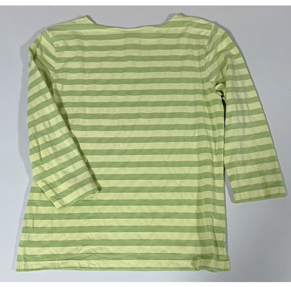 Talbots Talbots Striped 3/4 Quarter Sleeve T-Shirt Top Tee Size S 💚✨ Size S / US 4 / IT 40 - 4 Thumbnail