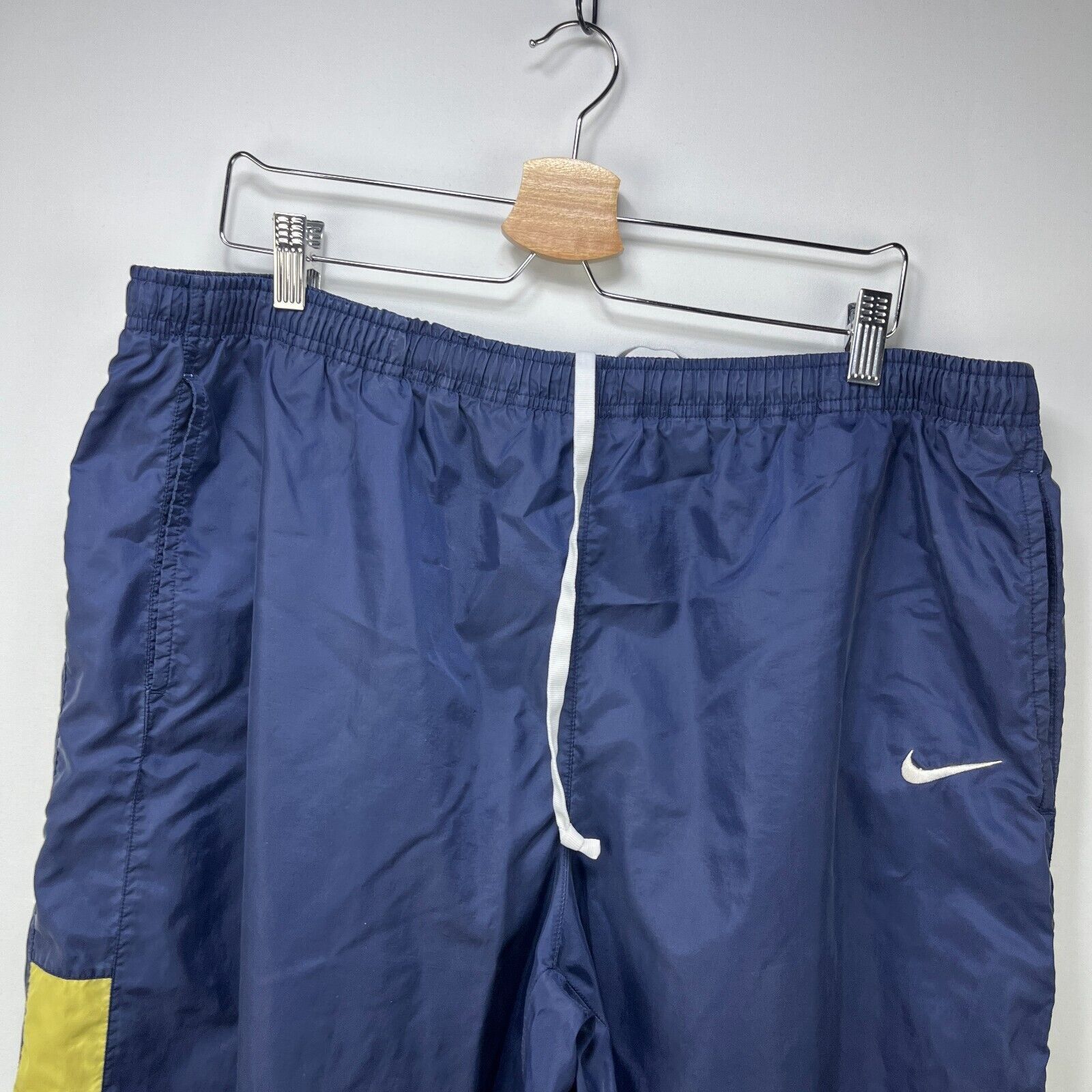 Nike × Vintage Vintage 90s Nike Swoosh Windbreaker Baggy Pants XL Swishy Size US 42 / EU 58 - 2 Thumbnail