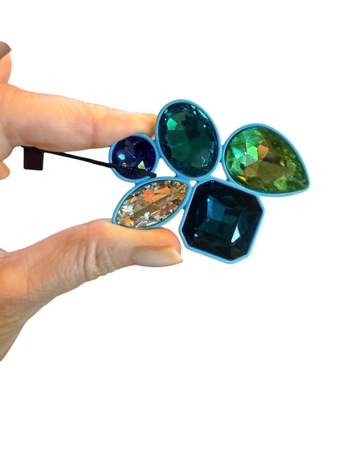 Other Weekend Max Mara Jewel Tone Glass Stone Brooch Size ONE SIZE - 3 Thumbnail