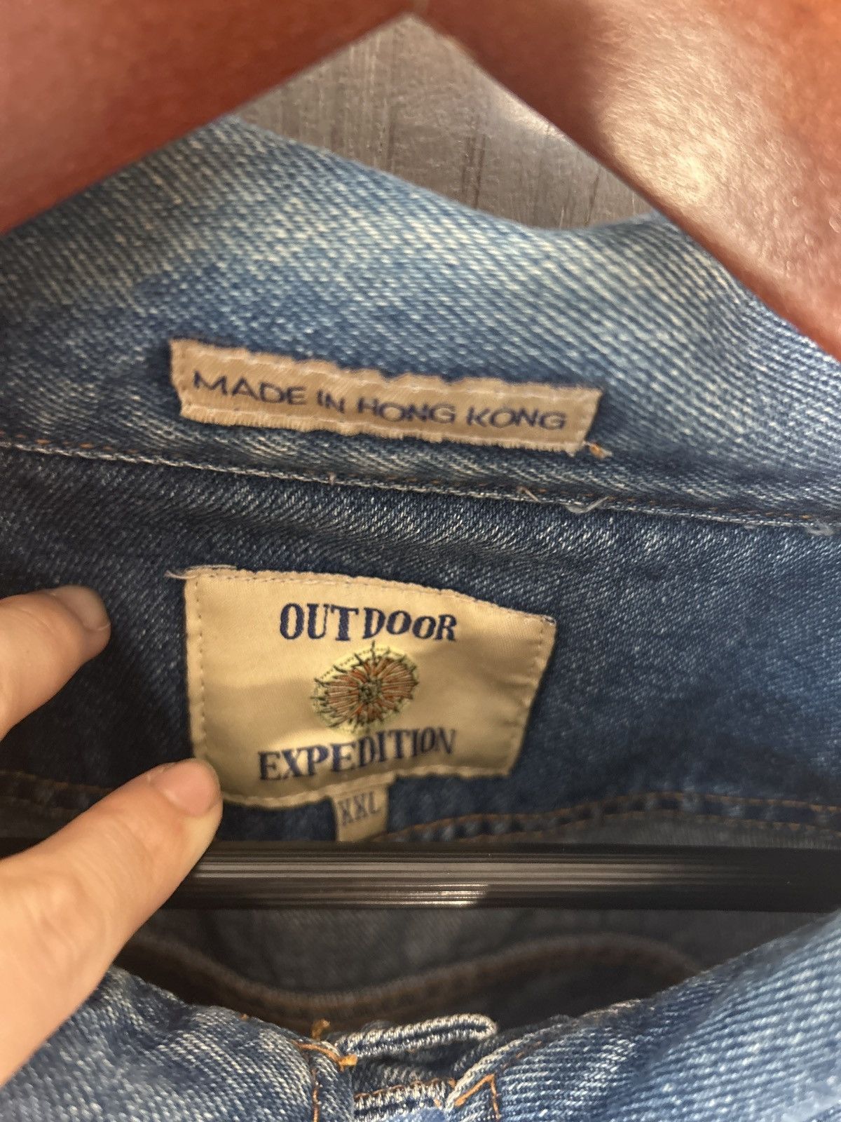 Vintage RARE Vintage Denim Jacket Size US XL / EU 56 / 4 - 2 Thumbnail