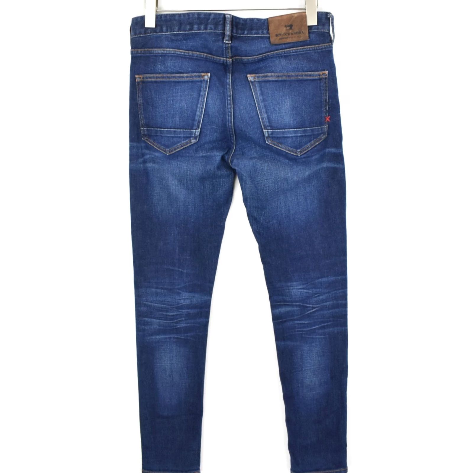 Scotch & Soda SCOTCH & SODA Slim Fit Jeans Men W30/L34 Denim Jeans Reg Slim Blue Whiskers Pockets 90s? Size US 30 / EU 46 - 2 Thumbnail