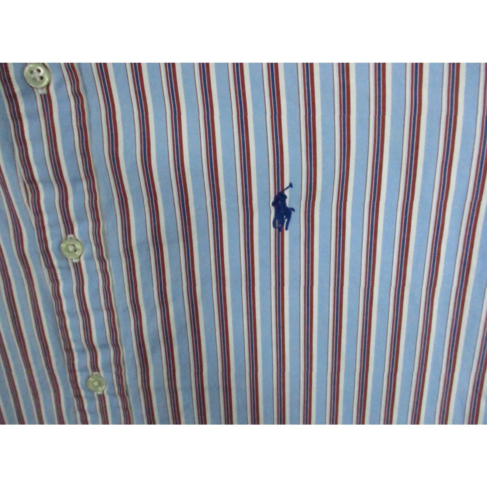 Ralph Lauren VINTAGE Ralph Lauren Shirt XL Men Custom Fit Multi Stripe Long Sleeve Pony Logo Size US XL / EU 56 / 4 - 2 Thumbnail