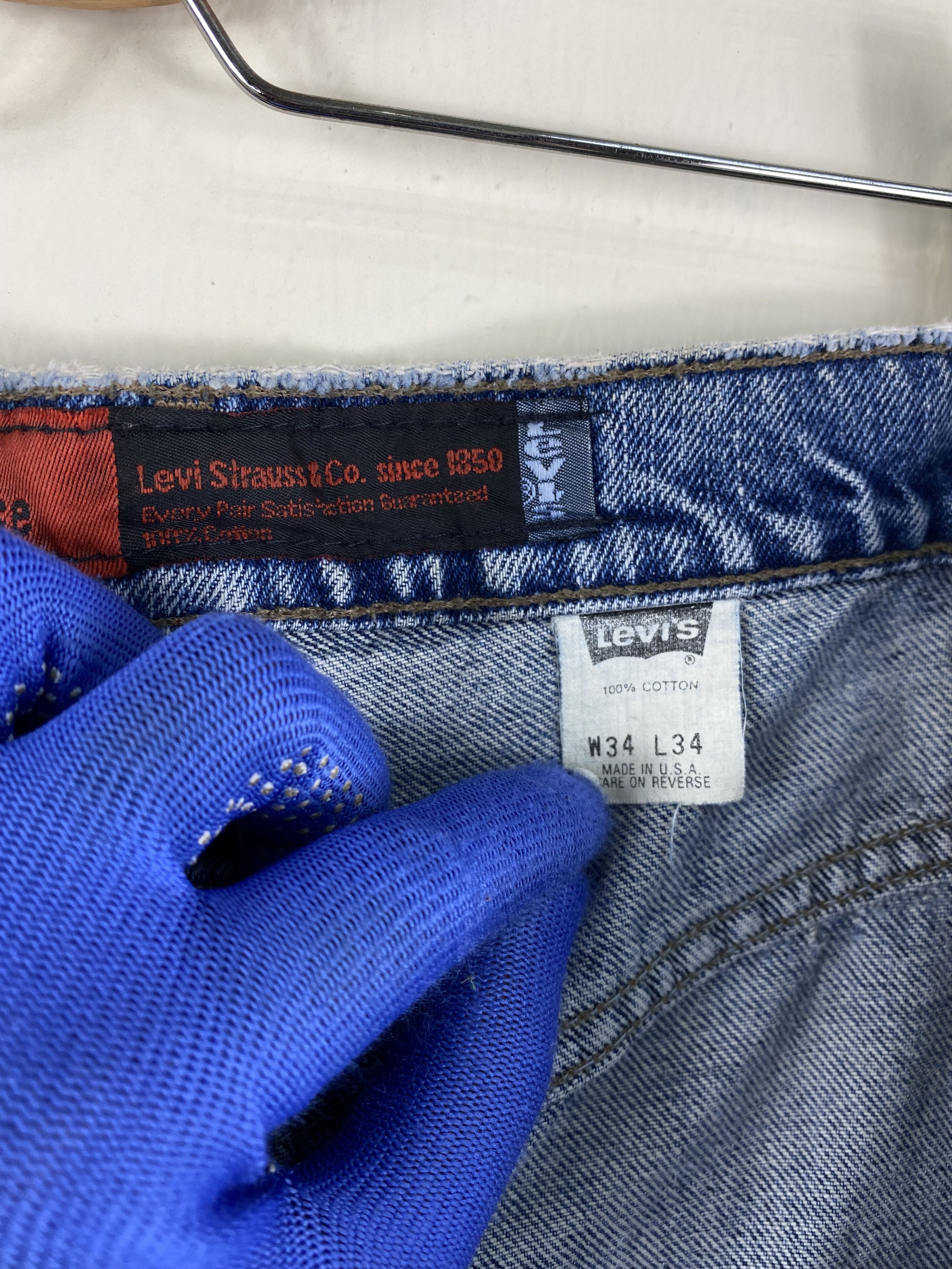 Levi's Vintage Clothing Vintage 90S Levis Baggy Loose Silvertab Distressed Dirty Size US 33 - 8 Thumbnail