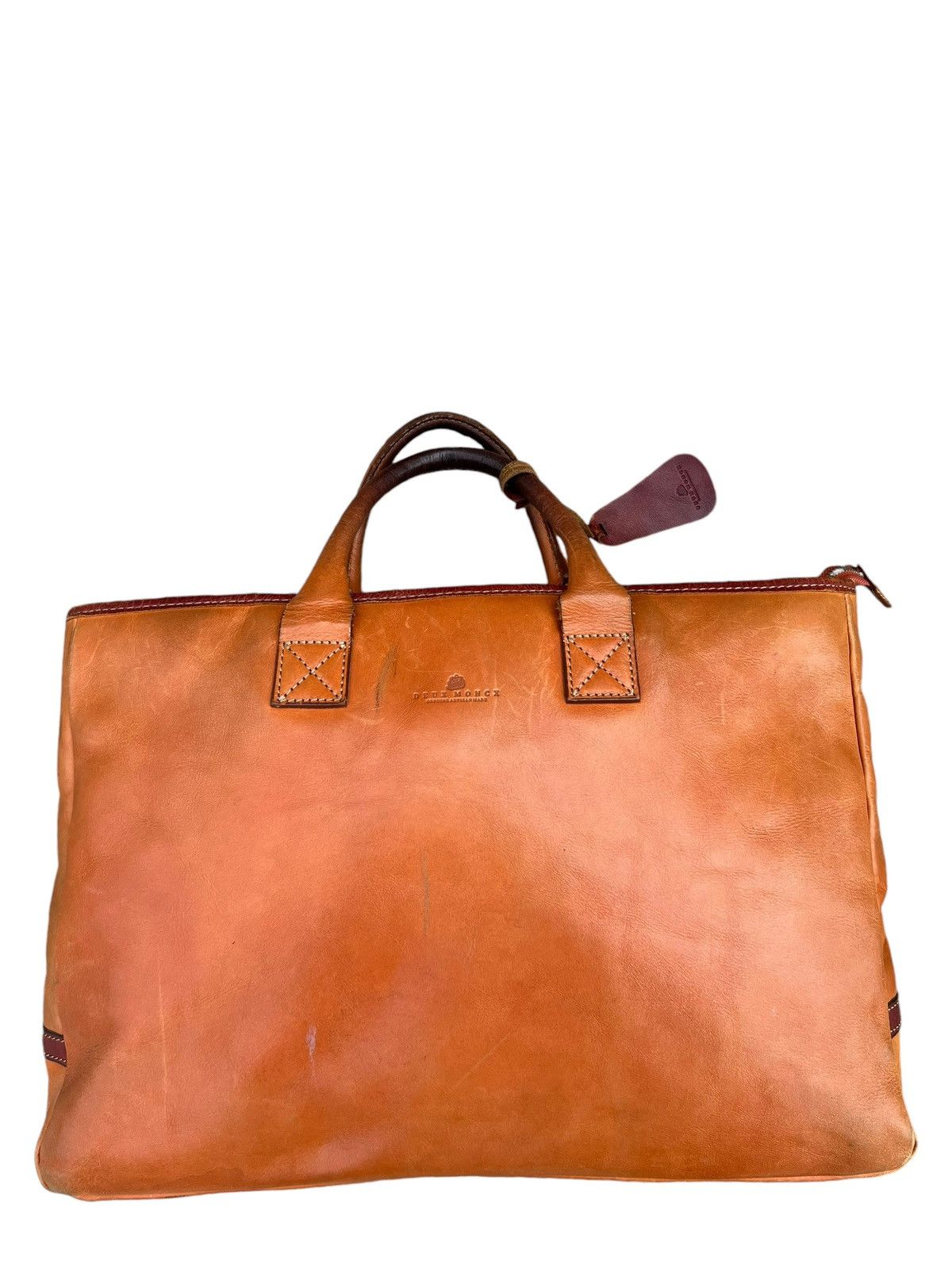 Leather Deux Moncx Artisan Made Japan Distress Patina Leather Bag Size ONE SIZE - 5 Thumbnail