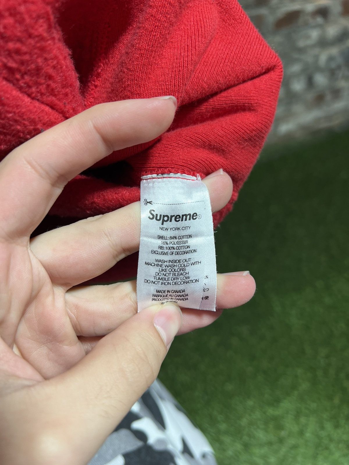Supreme Supreme Red Embroidered Hoodie Size US M / EU 48-50 / 2 - 5 Thumbnail