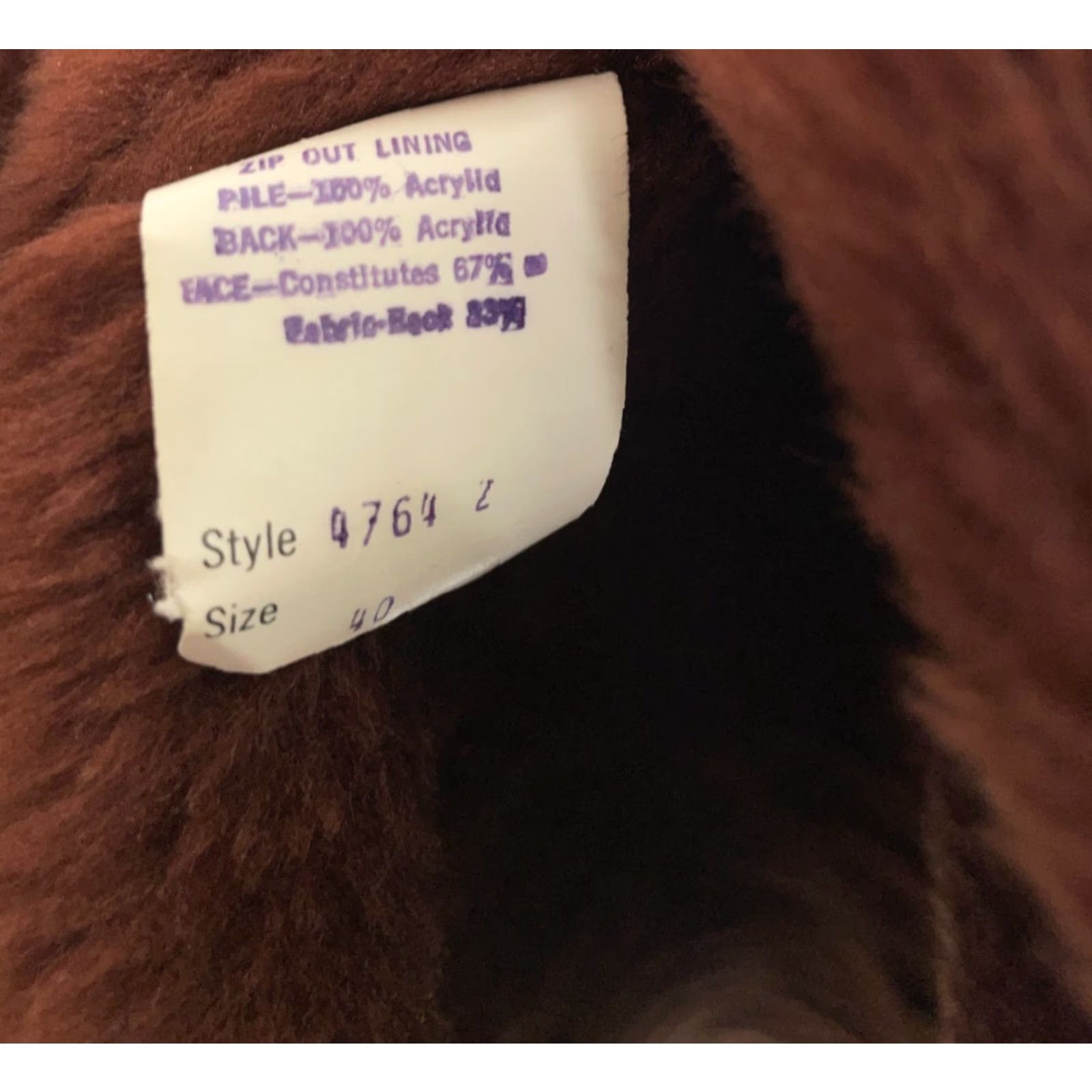 Vintage Grais Vintage Leather Jacket Zip Out Liner Men’s 40 Brown Faux Fur Vest Deep Pile Brown Zip-Out Liner Way Size US XXS / EU 40 - 6 Thumbnail