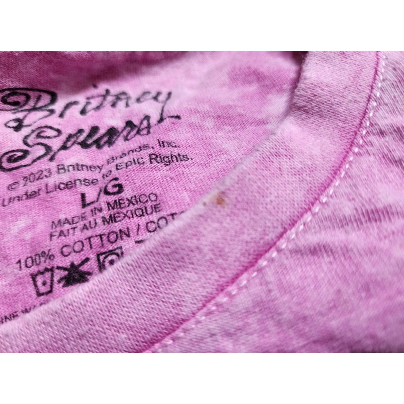 Vintage Womens Britney Spears L Short Hair Stonewashed Shirt Size L / US 10 / IT 46 - 4 Thumbnail