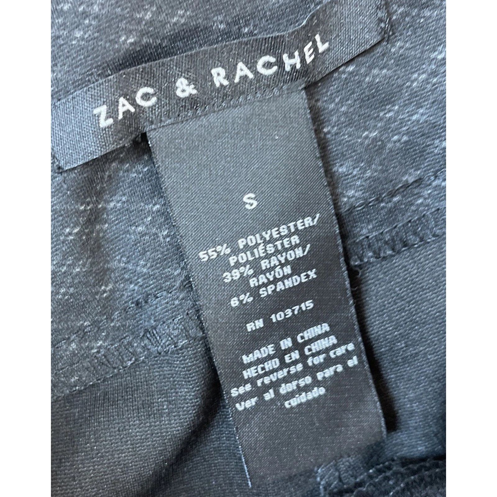 Other Zac & Rachel Womens Dark Gray Plaid Leggings Slacks Size S Size 29" - 3 Thumbnail