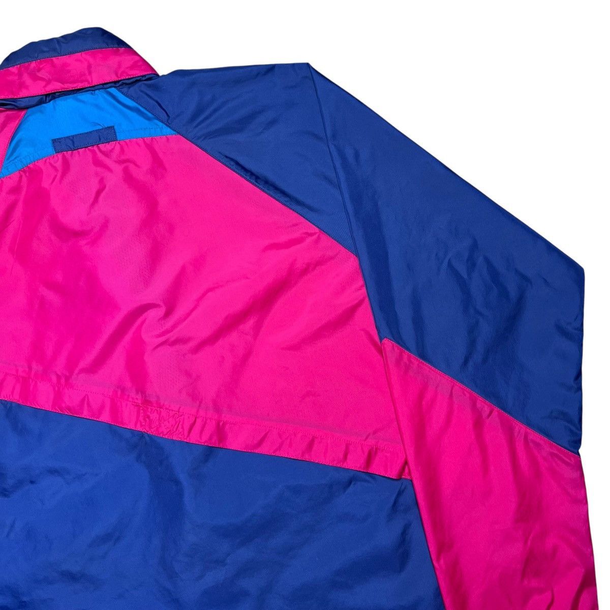 Nike Vtg 1990s Nike Swoosh Color Block Zip Up Windbreaker Jacket Size US L / EU 52-54 / 3 - 21 Thumbnail
