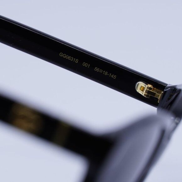 Gucci Gucci GG0631S 001 Sunglasses Black Round Frame, Grey Size ONE SIZE - 7 Thumbnail