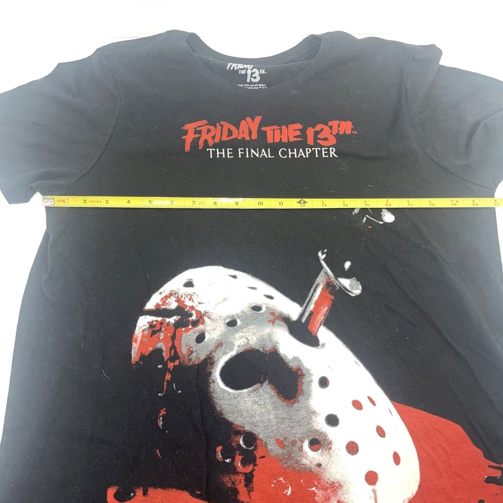 Vintage Friday The 13th Shirt Men L Black Crew Neck Short Sleeve Logo Knit Cotton 2010s Horror Jason Weekend Wear Adult Regular Fit Size US L / EU 52-54 / 3 - 4 Thumbnail