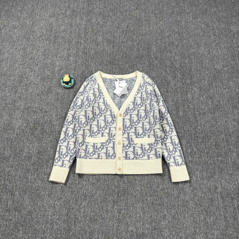 Dior Dior Men's Blue Cotton Cardigan 0089 Size US M / EU 48-50 / 2 - 1 Thumbnail