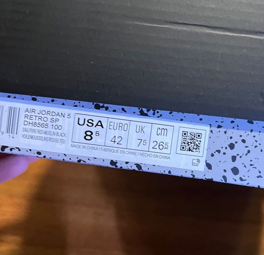 Jordan Brand × Off-White Off white Jordan 5 sail 8.5 Size US 8.5 / EU 41-42 - 6 Thumbnail