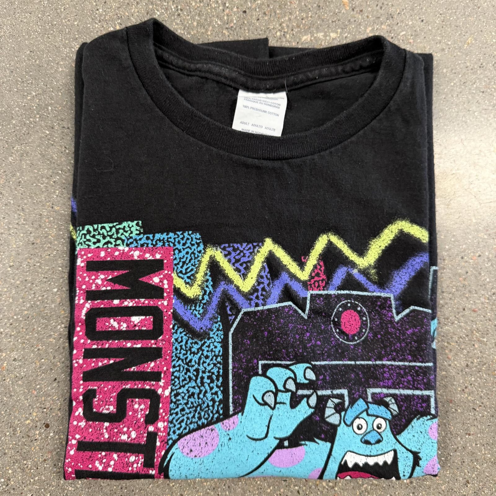Disney Vtg Y2K Disney Pixar Monsters Inc T-Shirt Black - L Size US L / EU 52-54 / 3 - 6 Thumbnail