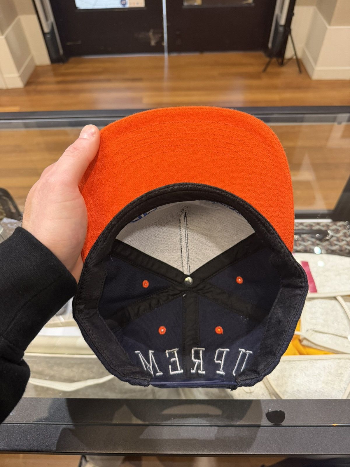 Supreme Supreme Champion 5 Panel Hat - Orange / Navy Size ONE SIZE - 6 Thumbnail