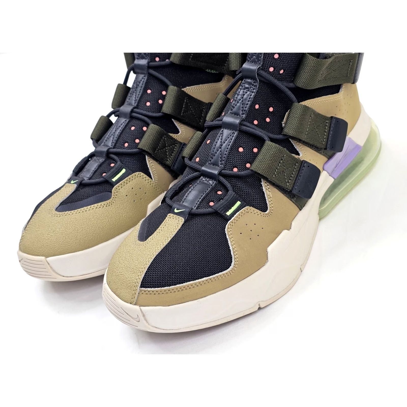 Nike Nike Air Edge 270 Athletic Trainer Shoe Men 12.5 Olive Green Black Mid Top EUC Size US L / EU 52-54 / 3 - 4 Thumbnail