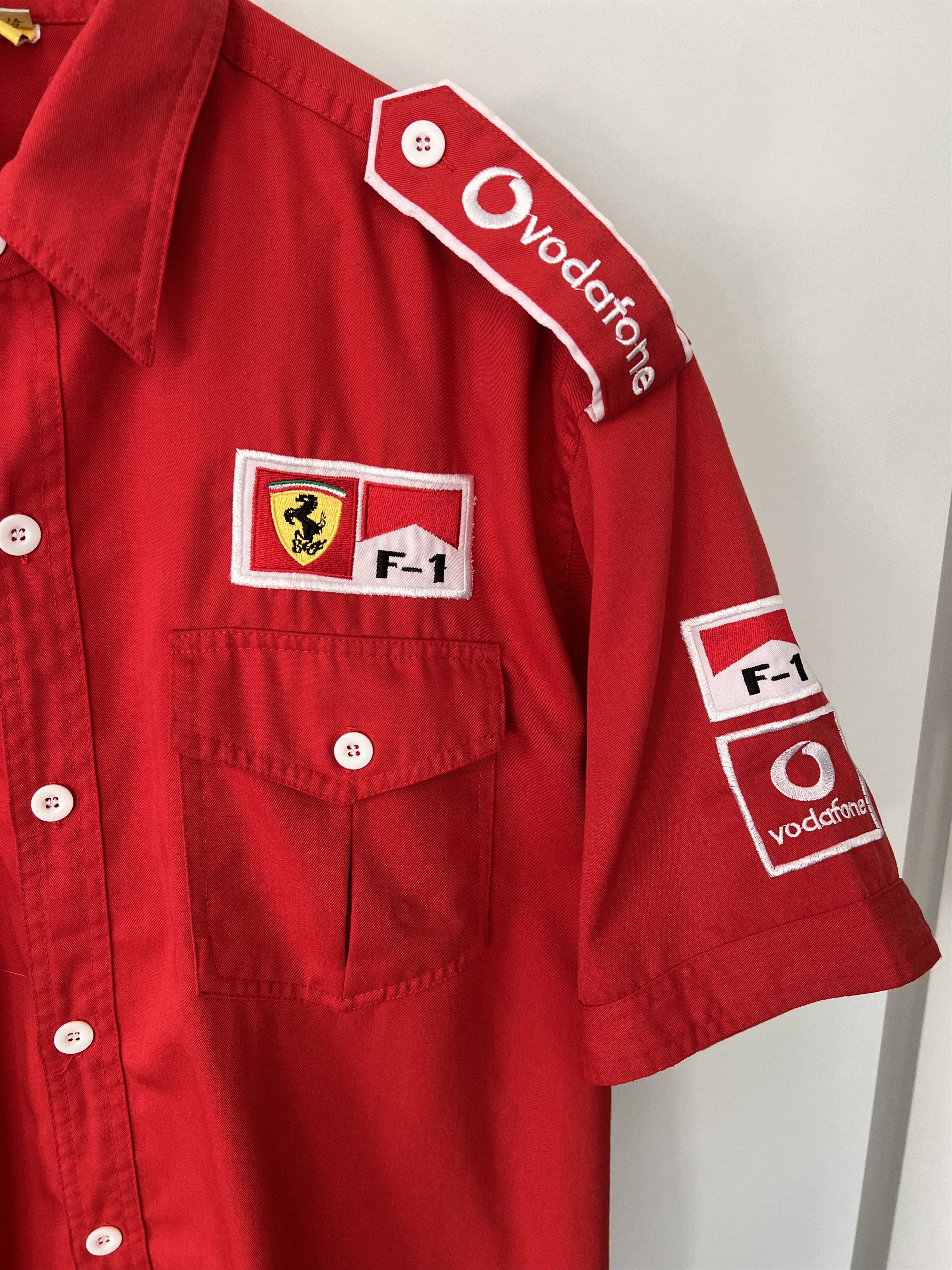 Ferrari Ferrari F1 Vodafone Schell Pocket Shirt Red Racing Size US XXL / EU 58 / 5 - 15 Thumbnail