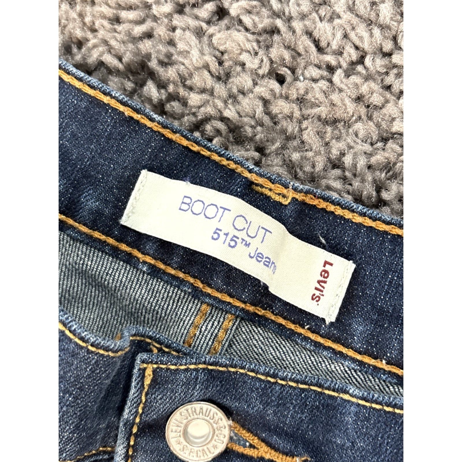 Levi's VINTAGE Levi's 515 Jeans Women 12 Bootcut Dark Wash Blue 90s Hipster Classic Denim Stretch Jeans Mens? Size 34" / US 12 / IT 48 - 5 Thumbnail