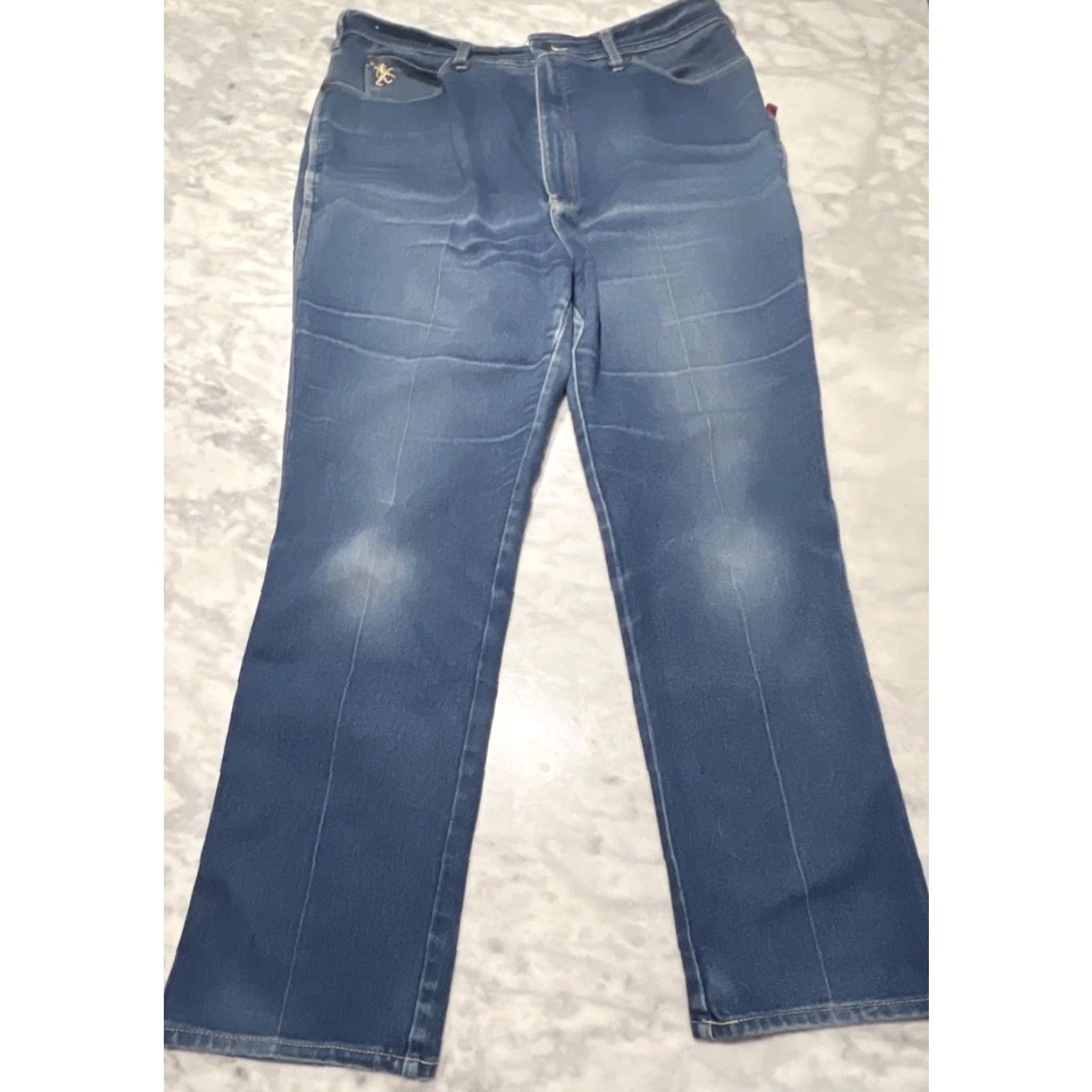 Vintage VINTAGE Braxton Stretch Jeans Men’s 36 Inseam 30” Faded Whiskers Cotton Blend Denim Jeans Regular Stretch Bootscut Blue Mens Size US 36 / EU 52 - 2 Thumbnail