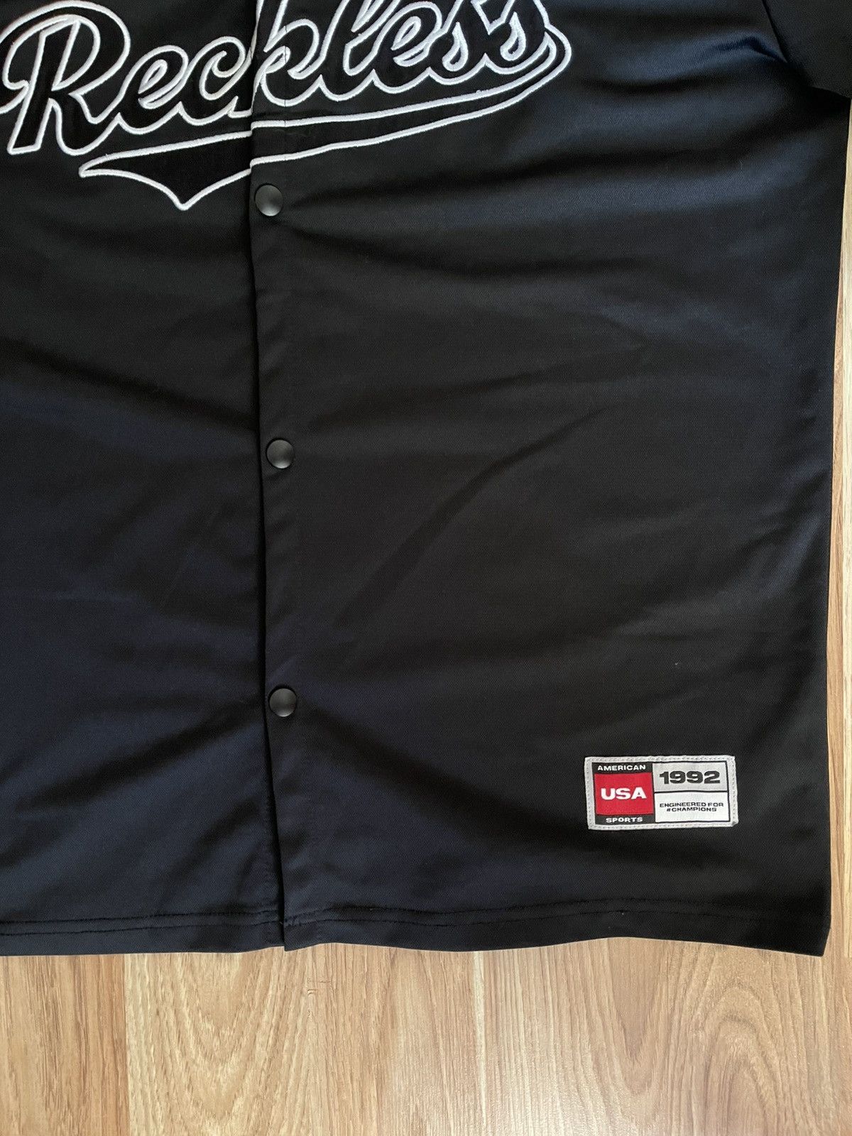 Other FSBN Reckless Baseball Jersey Men’s SizeM Black Athletic Fit Size US M / EU 48-50 / 2 - 4 Thumbnail