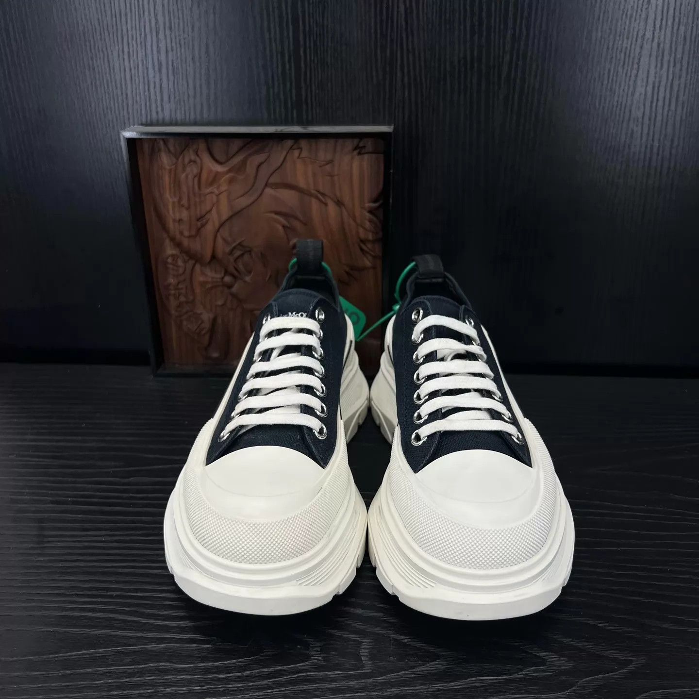 Alexander McQueen McQ Black & White Martin Boots Size 40.5 Size US 7.5 / EU 40-41 - 4 Thumbnail