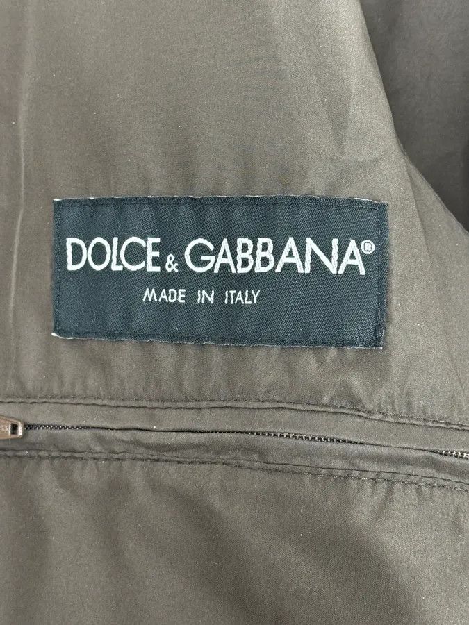 Dolce & Gabbana 2000s Dolce & Gabbana Dark Grey Wool Shattered Bomber Jacket Size US M / EU 48-50 / 2 - 11 Thumbnail