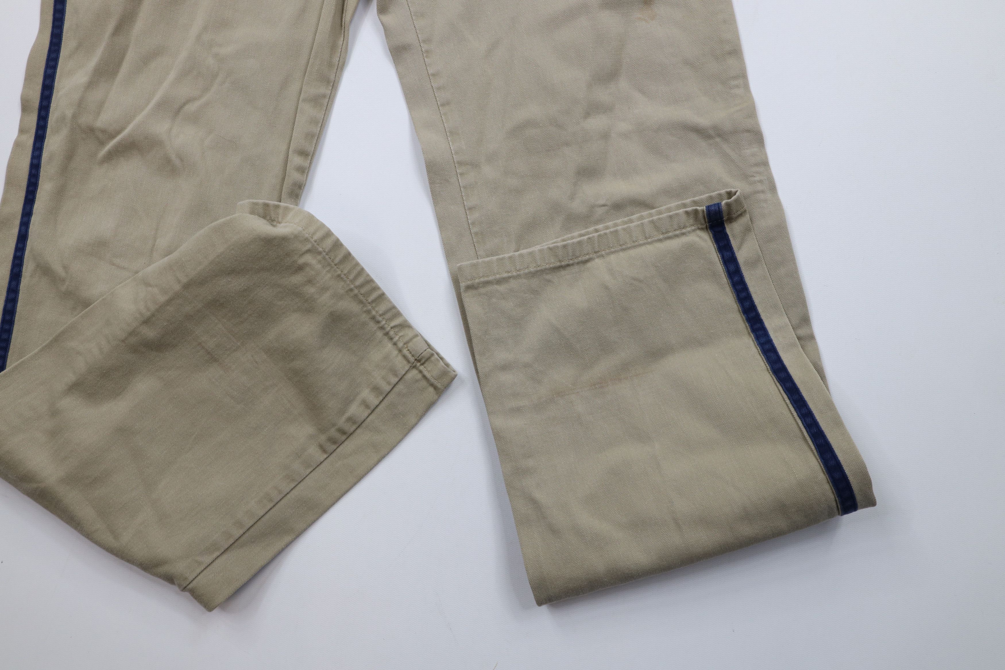 Nike × Vintage Vintage 80s 90s Nike Mini Swoosh Striped Pants Cotton USA Size US 34 / EU 50 - 7 Thumbnail