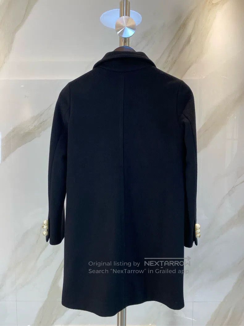 Gucci Gucci Black woollen tweed coat Size XS / US 0-2 / IT 36-38 - 2 Thumbnail