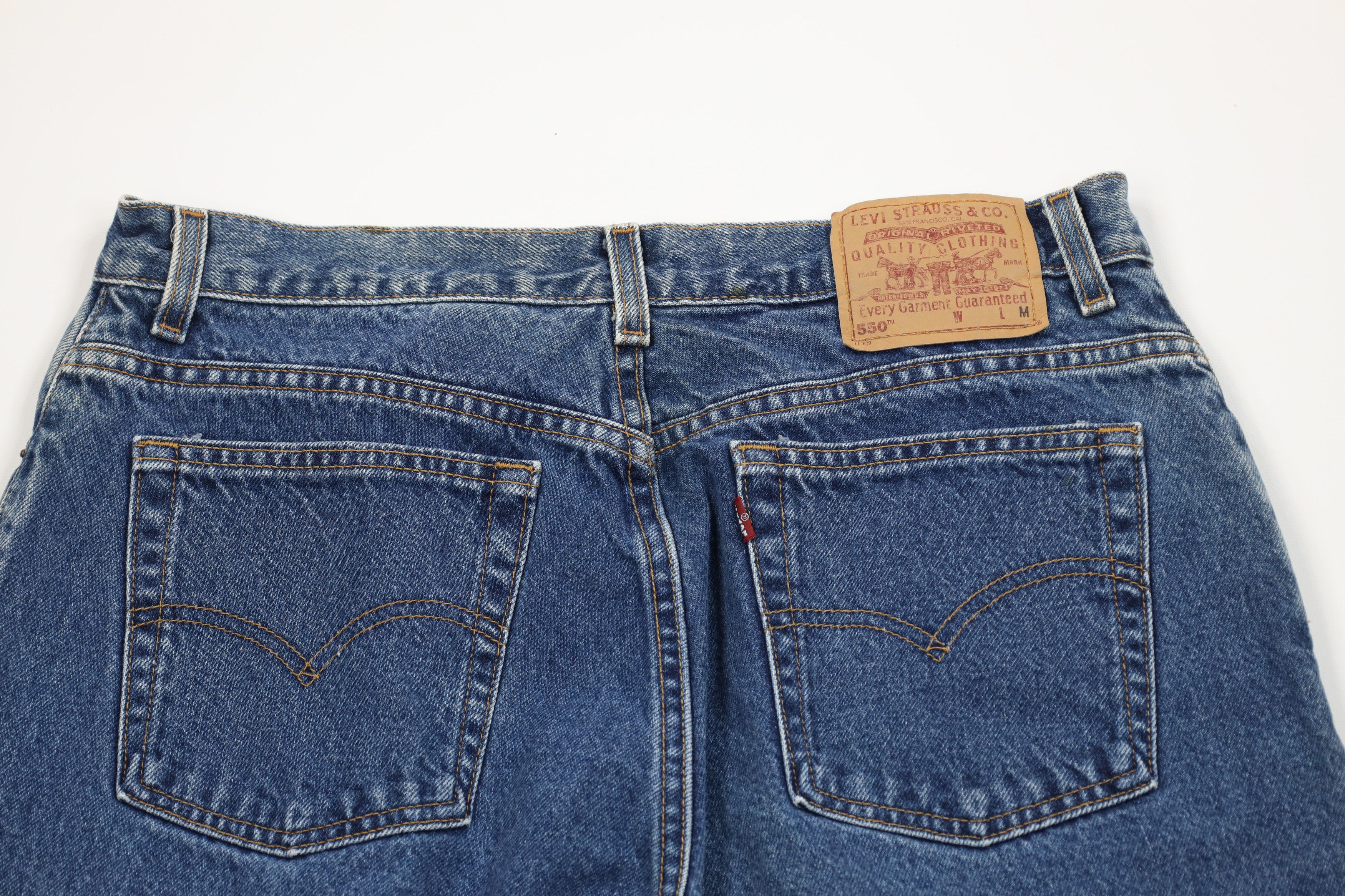 Levi's Vintage Y2K 2001 Levis 550 Relaxed Fit Tapered Leg Jeans USA Size 38" / US 16 / IT 52 - 11 Thumbnail