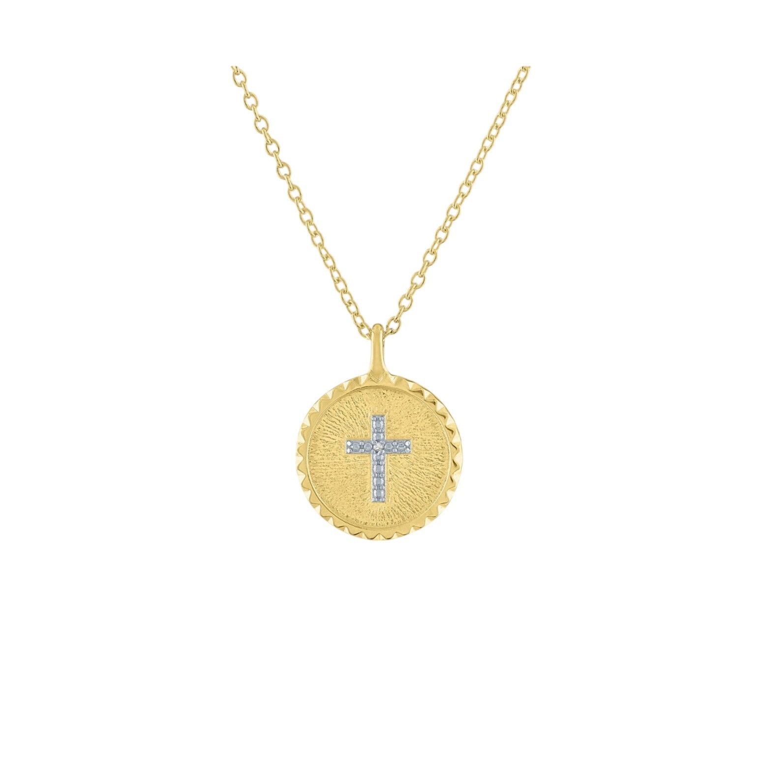 & Other Stories Julia Capri Coin Cross Diamond Necklace Size ONE SIZE - 4 Thumbnail