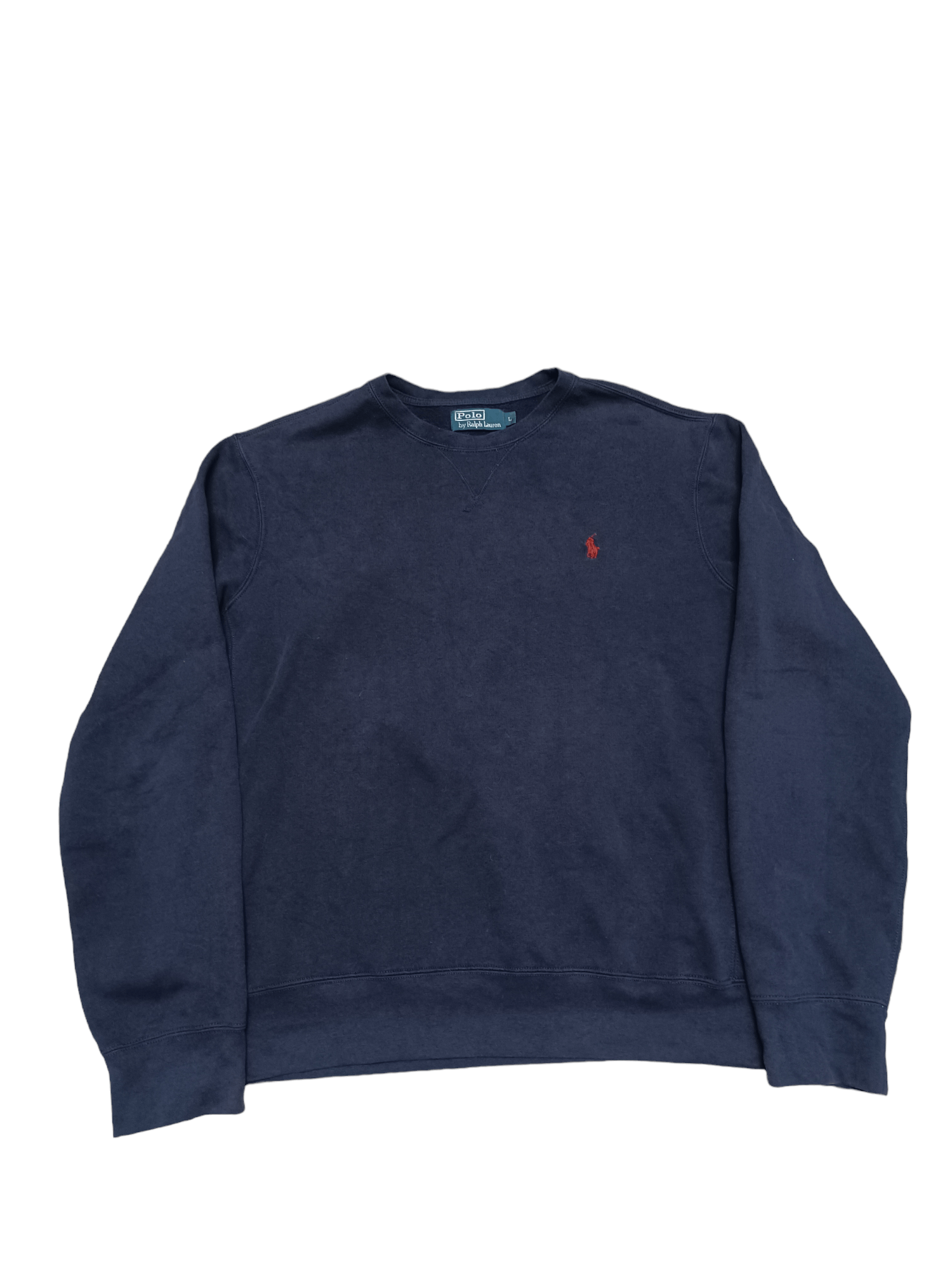 Pre-owned 1990x Clothing X Polo Ralph Lauren Polo Ralph Laurent Vintage 90's Boxy Sweatshirt In Dark Blue