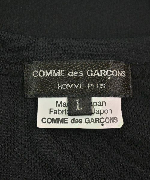 Comme des Garcons Homme Plus T-Shirts Uneven Hem Plain Short Sleeve Cotton Black Size US L / EU 52-54 / 3 - 5 Thumbnail