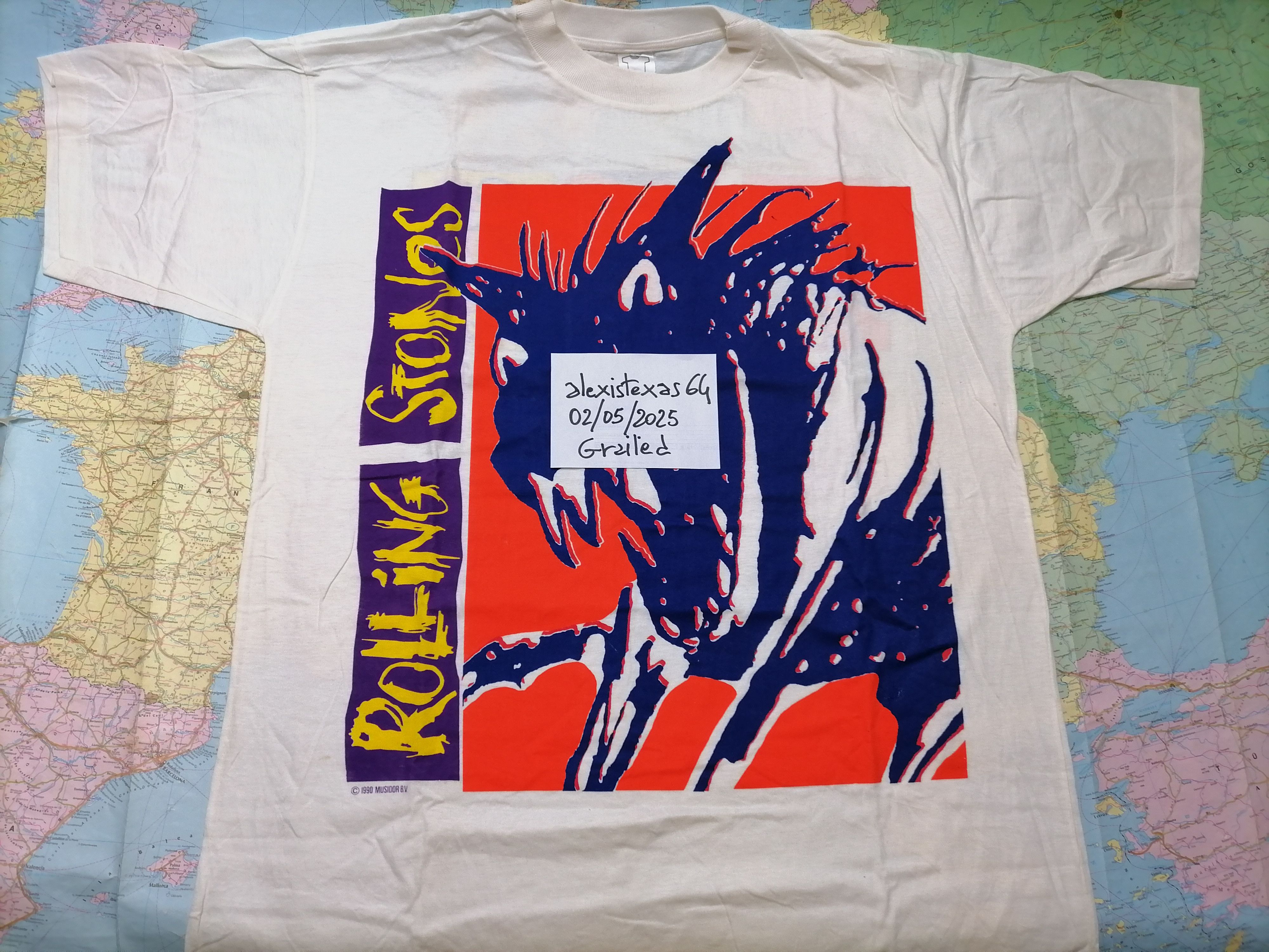 Brockum Vintage Tee Rolling Stones Europe tour 90 Size US XL / EU 56 / 4 - 8 Thumbnail