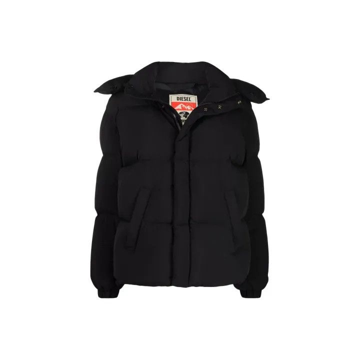 Diesel Black Casual Hooded Jacket for Women 0079