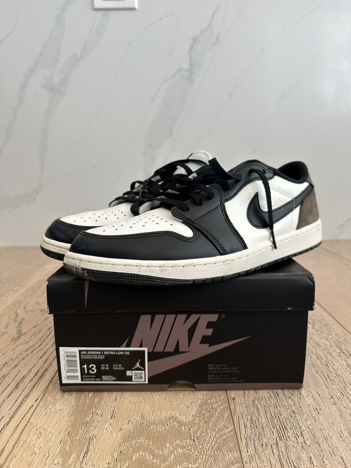 Jordan Brand Jordan 1 Retro Low OG Mocha Size US 13 / EU 46 - 1 Thumbnail