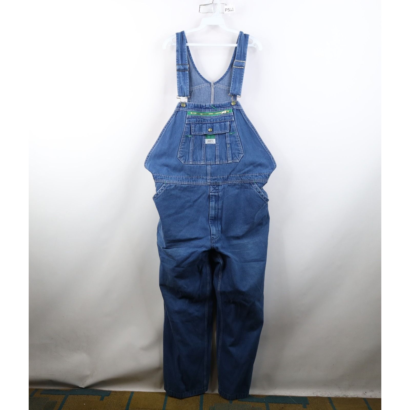 Vintage Vintage 90s Streetwear Distressed Wide Leg Denim Overalls Size US 44 / EU 60 - 1 Thumbnail