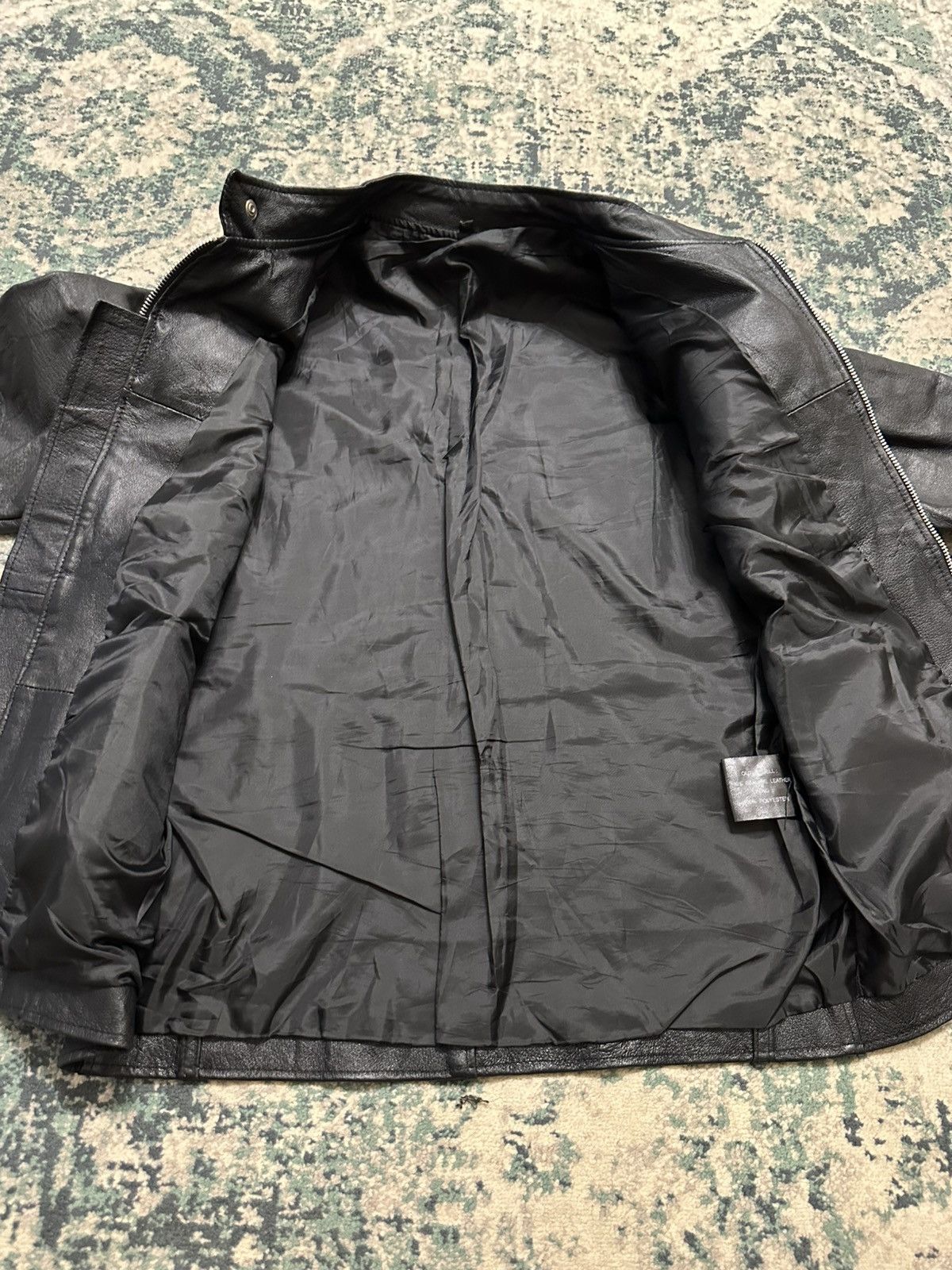 Genuine Leather Vintage Japanese Brand Genuine Leather Zipper Jacket Size US M / EU 48-50 / 2 - 14 Thumbnail