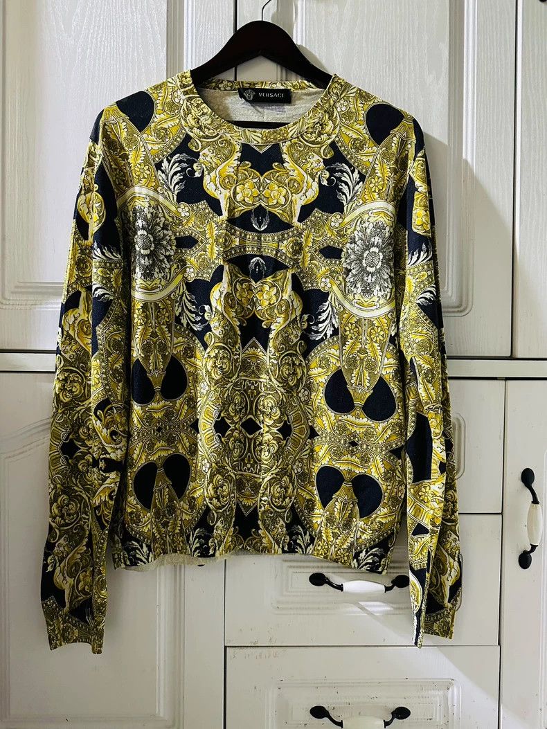 Versace Versace Mulberry silk knitted sweater Size US M / EU 48-50 / 2 - 1 Thumbnail
