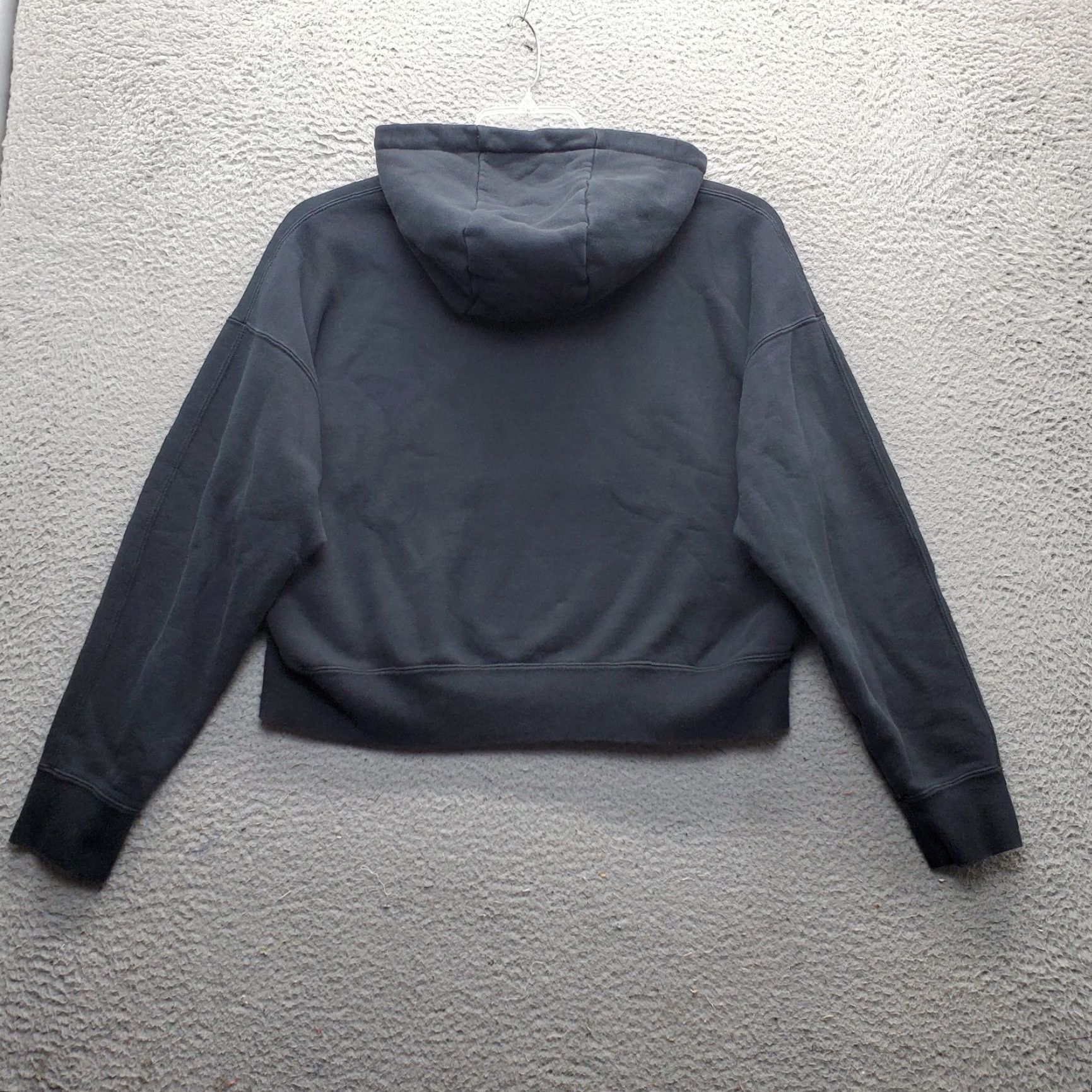 Jordan Brand Jordan Hoodie Unisex M Black Pullover Cropped Fleece Lined Hoodie Drawstring Size US M / EU 48-50 / 2 - 2 Thumbnail