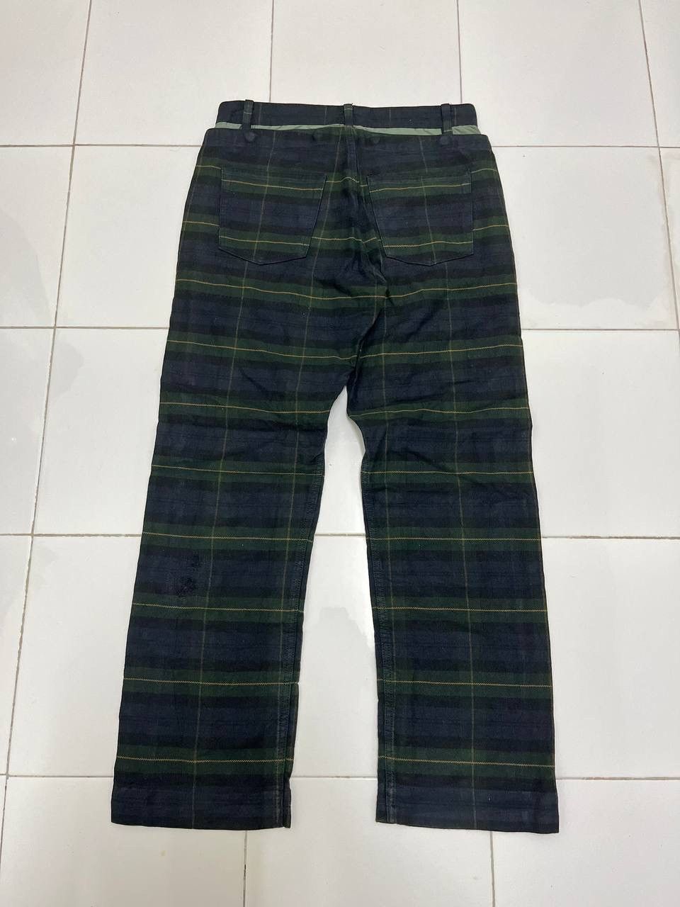 Final Home Final Home Issey Miyake Double Waisted Checkered Pants Size US 32 / EU 48 - 5 Thumbnail
