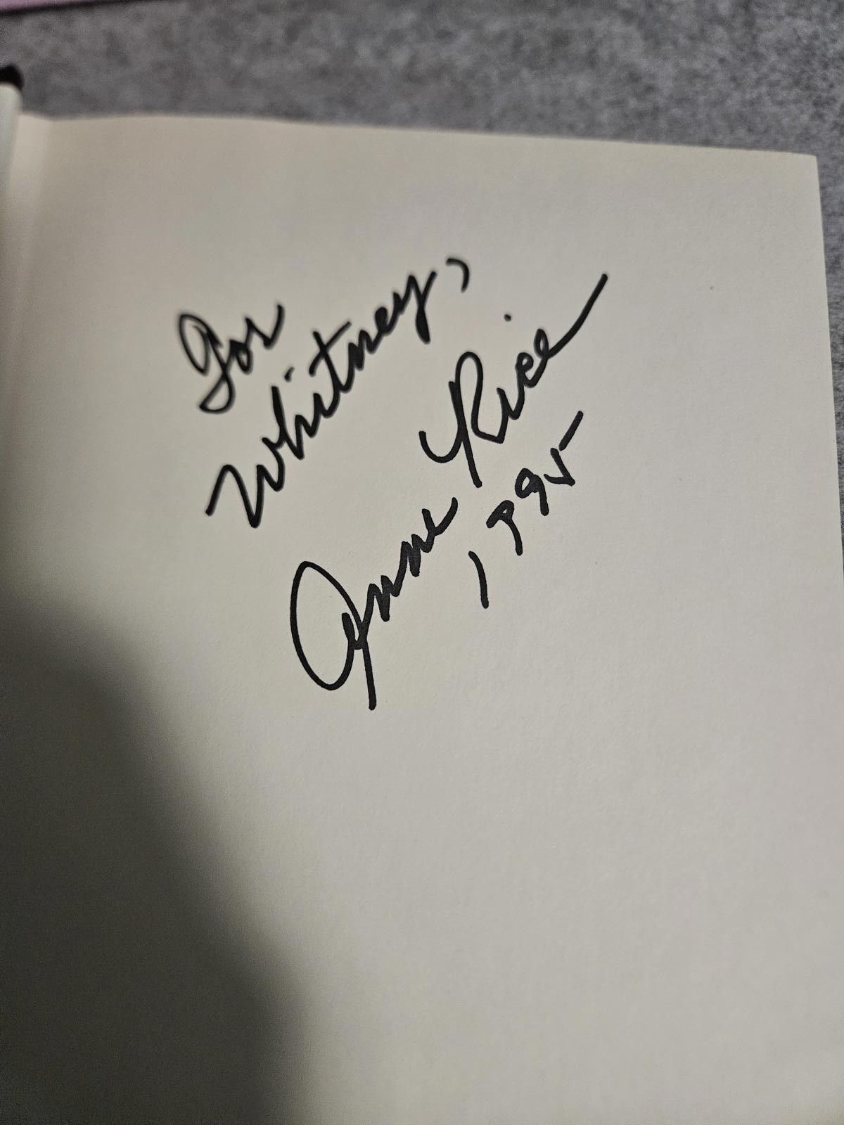 Other Signed Anne Rice, Memnoch the Devil, the Vampire series Size ONE SIZE - 2 Thumbnail