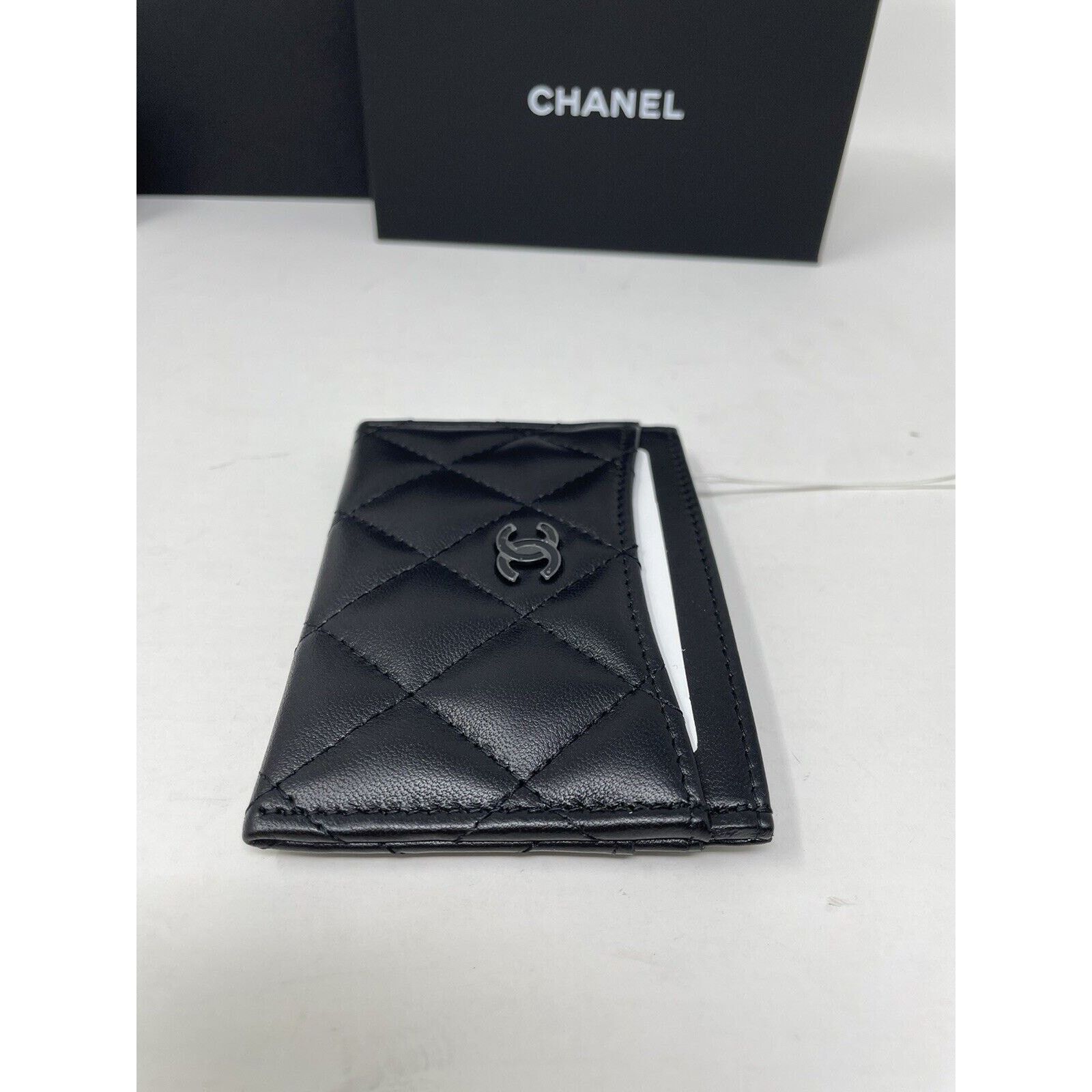 Chanel Chanel Classic Flat So Black Card Holder Lambskin Leather24S Size ONE SIZE - 6 Thumbnail