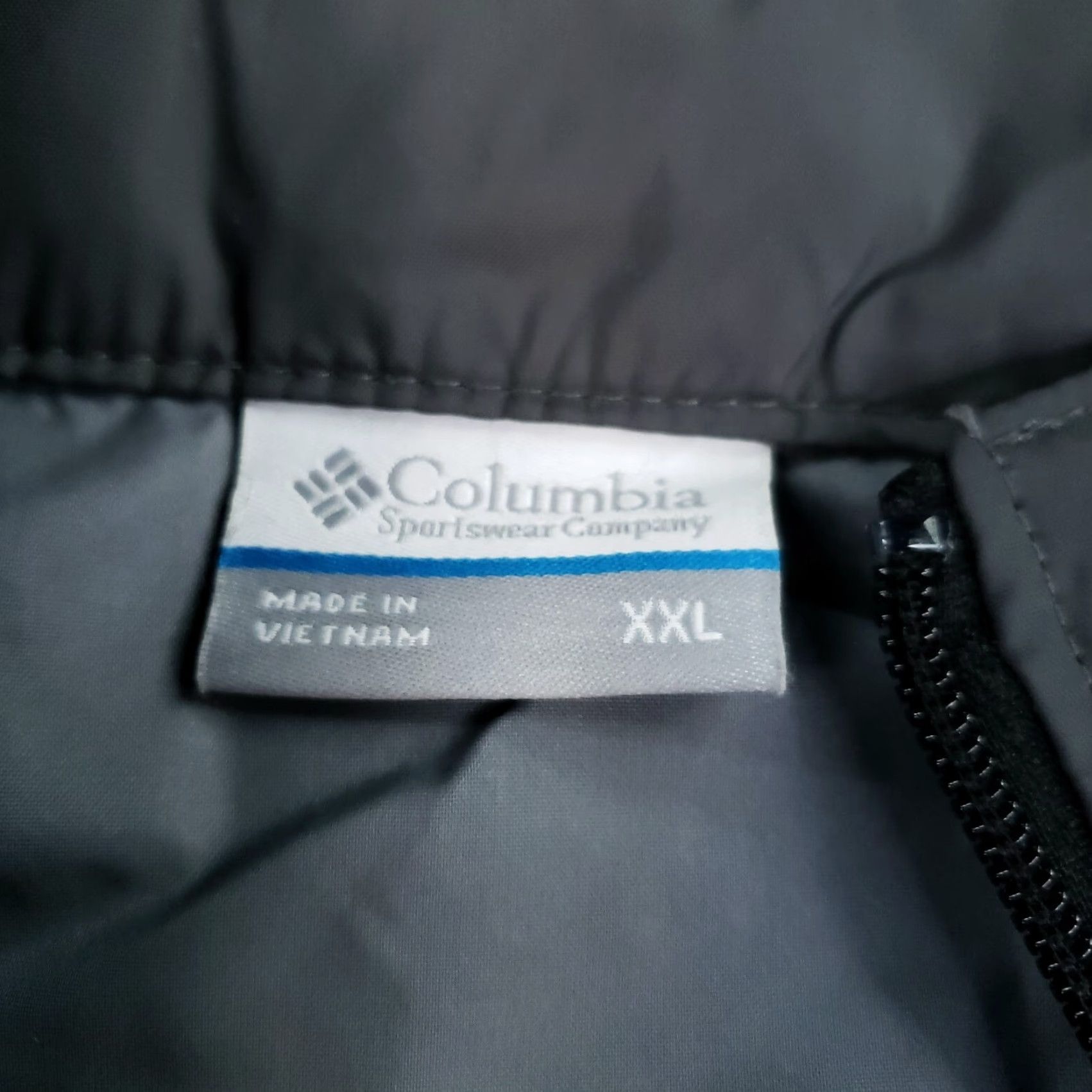Vintage Columbia Windbreaker Jacket Mens 2XL XXL Black Gray Packable Hooded Full Zip Size US XXL / EU 58 / 5 - 6 Thumbnail
