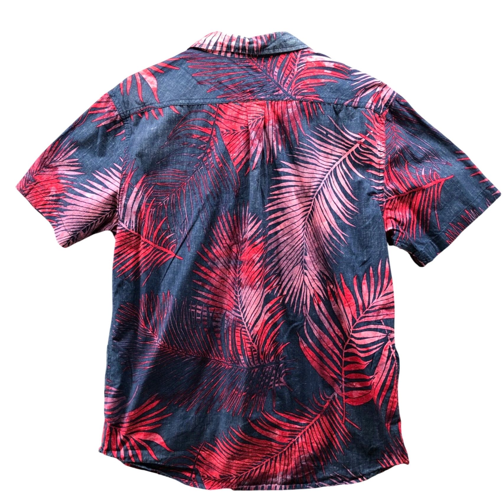 Levi's Levis Hawaiian Shirt Mens L Red Blue Palm Print Short Sleeve Button Up Cotton Size US L / EU 52-54 / 3 - 2 Thumbnail