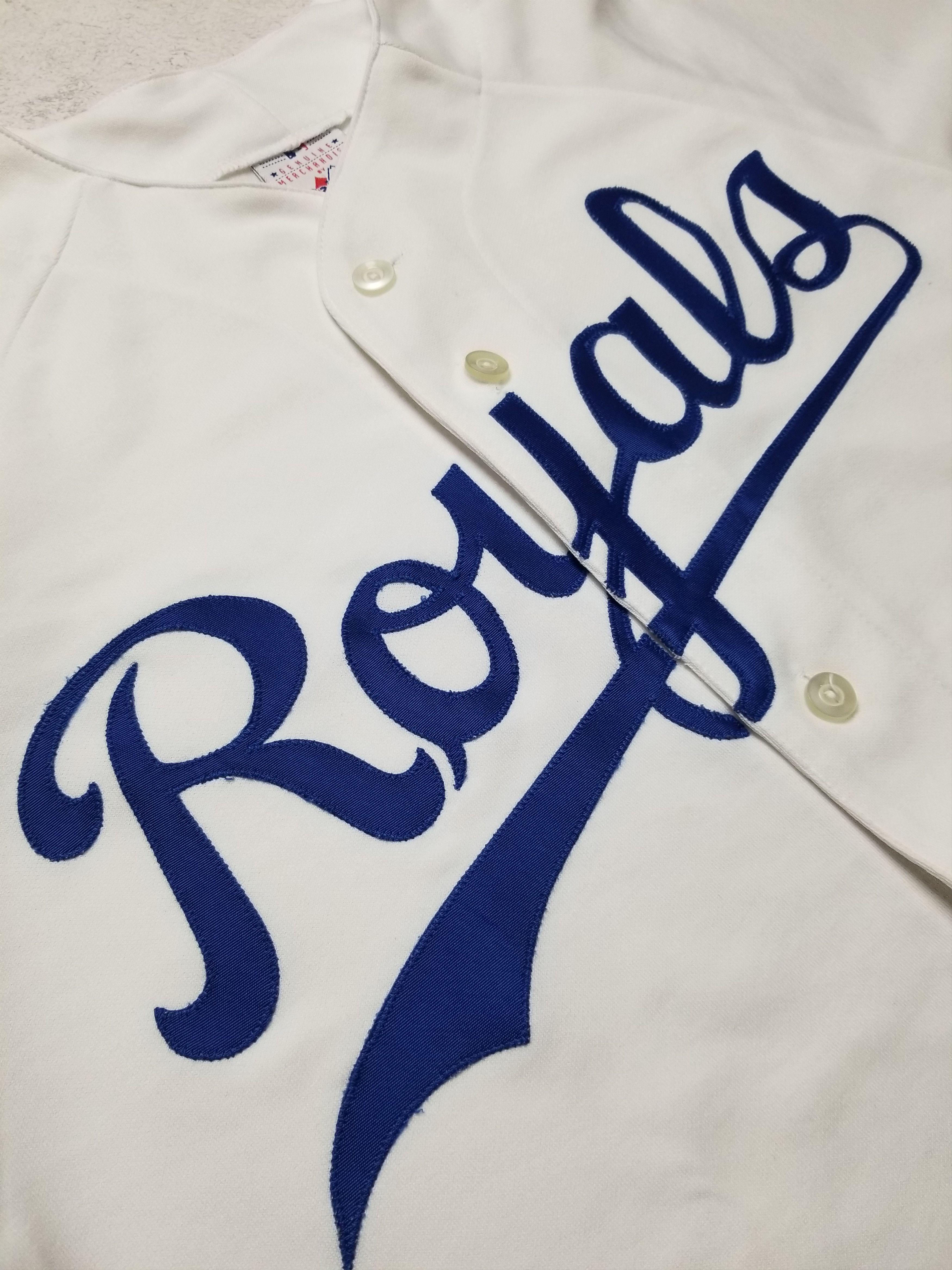 Majestic Kansas City Royals Majestic Official White MLB Blank Jersey Size US M / EU 48-50 / 2 - 8 Thumbnail