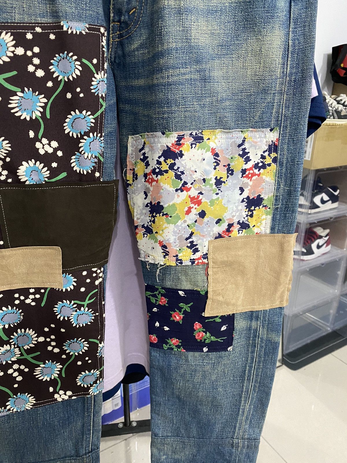 Comme des Garcons Vintage Junya watanabe Comme des garcons Patchwork pants Size US 30 / EU 46 - 4 Thumbnail