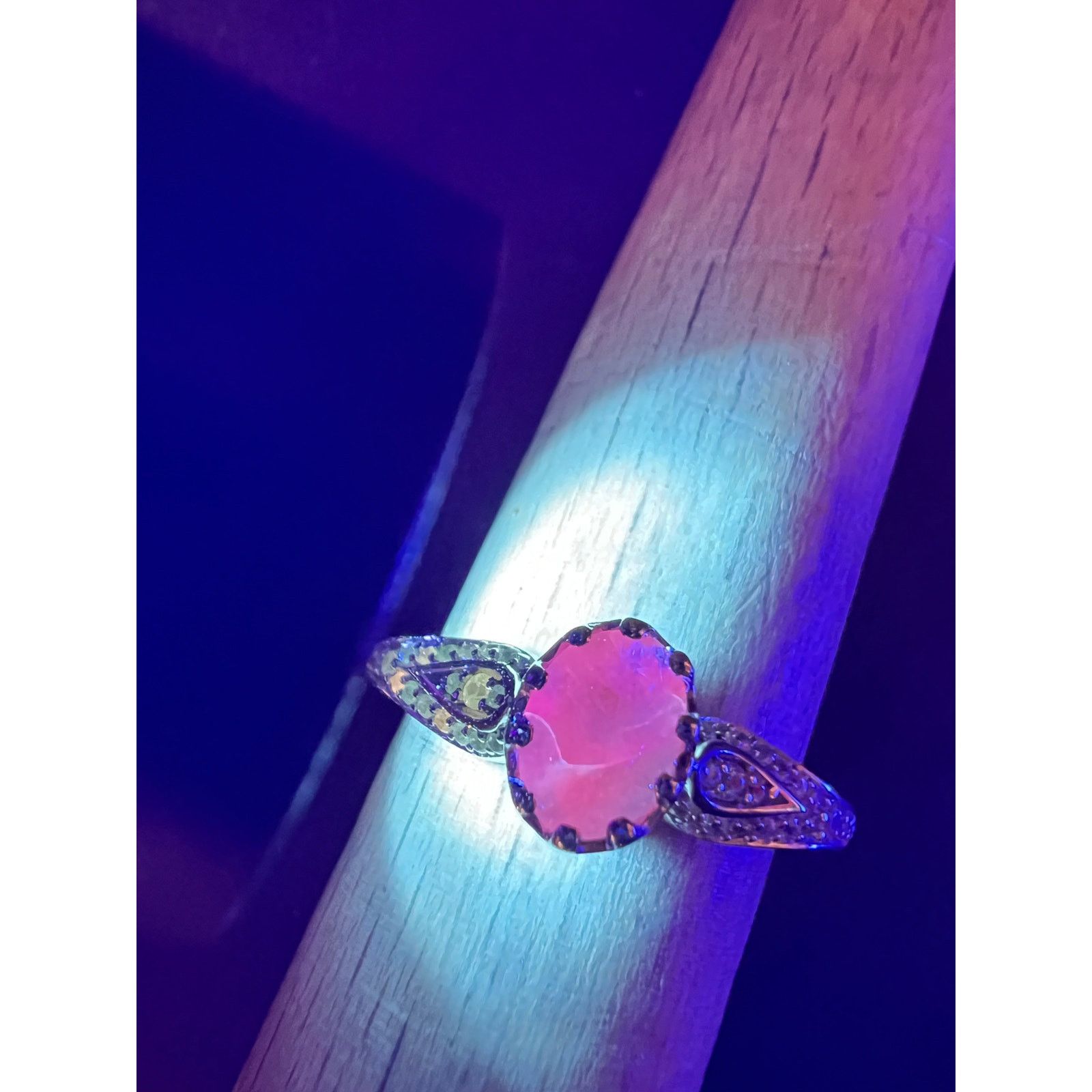 Other NEW grandidierite zircon ring in 925 silver size 8 Size ONE SIZE - 3 Thumbnail