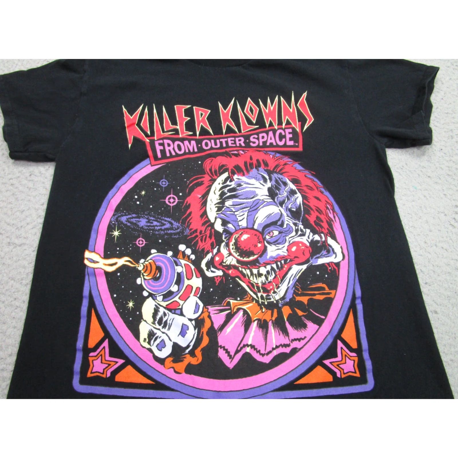 Vintage Killer Klowns Shirt Womens Small Black From Outer Space Horror Scary Halloween Size S / US 4 / IT 40 - 2 Thumbnail