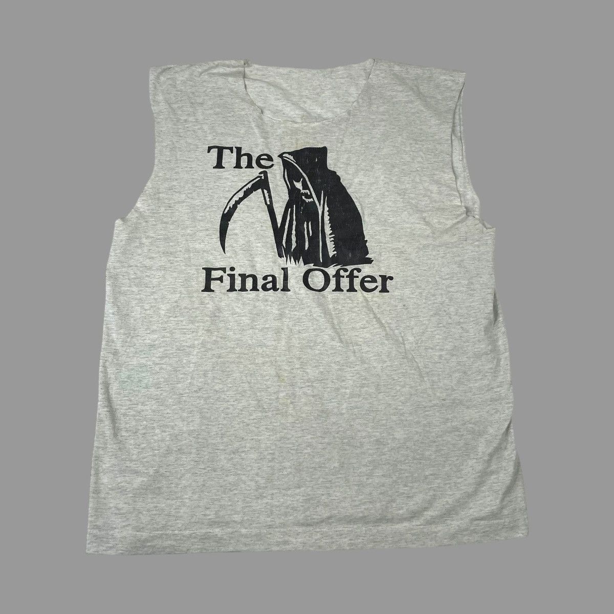 Vintage Vintage 90s grim reaper t shirt Size US XL / EU 56 / 4 - 1 Thumbnail